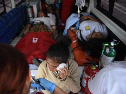 Estudiantes atropellados en Guatemala