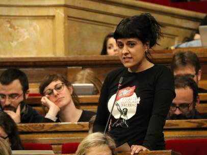 Anna Gabriel, portavoz de la CUP en el Parlament
