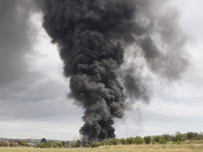 Incendio en Arganda