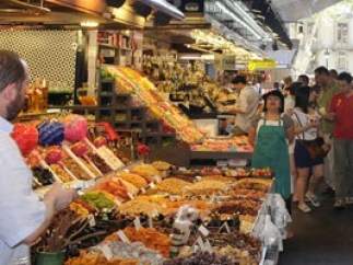 Mercado de la Boqueria de Barcelona.