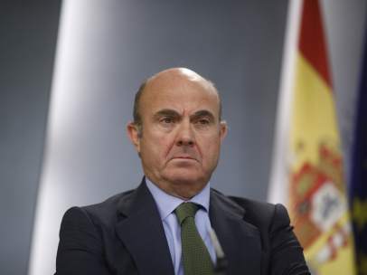Luis de Guindos tras el Consejo de Ministros