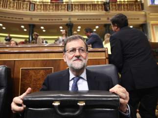 Mariano Rajoy en la sesión de control al Gobierno en el Congreso