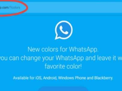 El mensaje del nuevo WhatsApp azul es una estafa