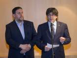 Puigdemont y Junqueras. Puigdemont y Junqueras.
