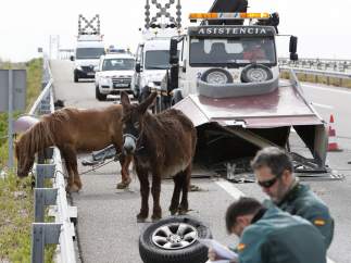 Accidente en la A-2