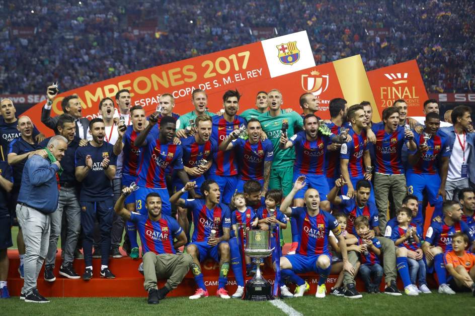 Resultado de imagen de barça campeon copa del rey 2017