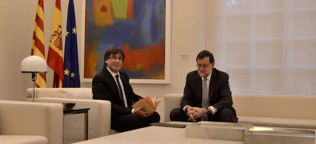 Mariano Rajoy y Carles Puigdemont.