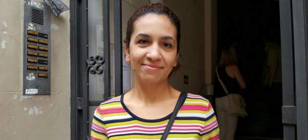 Iman Amouri, vecina de la calle Entença 151