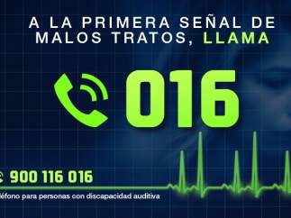 Teléfono 016 contra la violencia de género