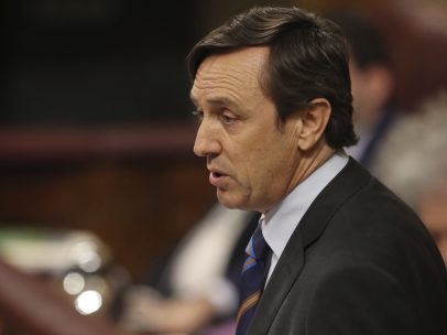 Hernando interviene durante la moción a Rajoy