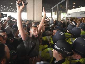Protesta por el incendio de Londres