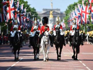Trooping the colour