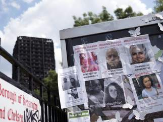 Desaparecidos en el incendio de Londres