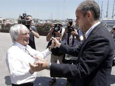 Francisco Camps y Bernie Ecclestone