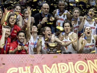 La selección femenina y masculina de baloncesto
