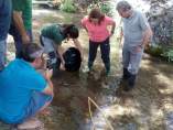 Liberación de 5.000 ejemplares de trucha común en el río Guadalentín.
