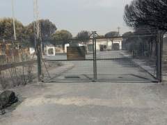 Instalaciones de Aqualia afectadas por el incendio.