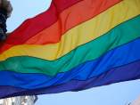Bandera del Orgullo LGTBi que se celebra esta semana en Madrid Bandera del Orgullo LGTBi que se celebra esta semana en Madrid