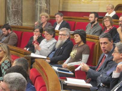 Diputados de la CUP en el Parlament