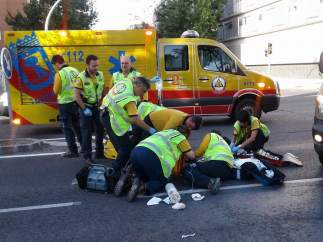 Ciclista atropellado en Carabanchel