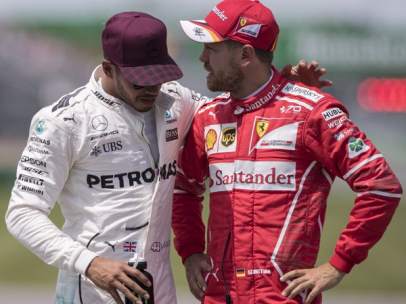 Hamilton y Vettel