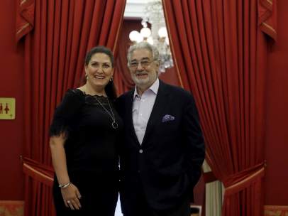 Plácido Domingo y Anna Pirozzi
