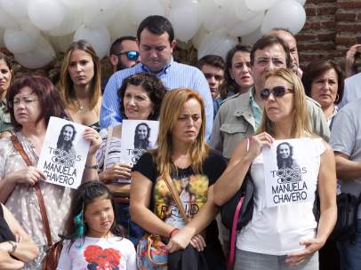 Concentración en Monesterio con motivo de la desaparición de Manuela Chavero