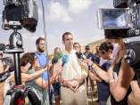 Fernández-Pacheco hace declaraciones a los medios tras la reunión con regantes