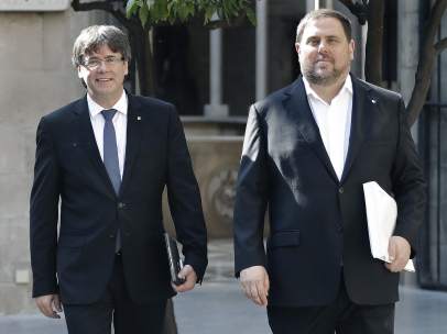 Puigdemont y Junqueras