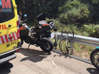 Accidente mortal de un ciclista