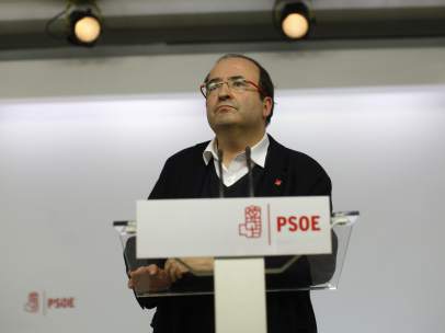 Rueda de prensa de Miquel Iceta en Ferraz
