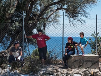 Refugiados en Lesbos