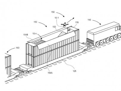 Patente de Amazon para plataforma de entrega con drones