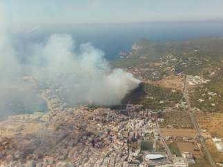 Incendio en Ibiza