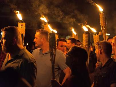 Manifestación de supremacistas blancos