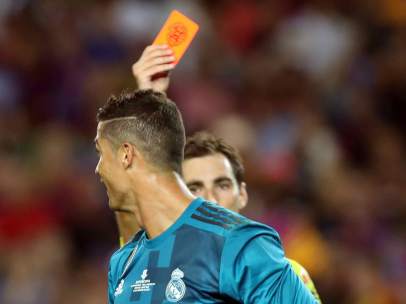 Cristiano Ronaldo, expulsado en la Supercopa