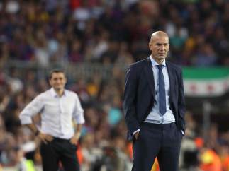 Zidane, en el Camp Nou
