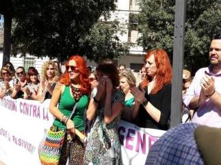 Concentración en apoyo a Juana Rivas