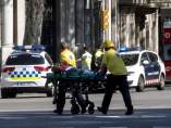 Uno de los heridos, evacuado en el centro de Barcelona Uno de los heridos, evacuado en el centro de Barcelona
