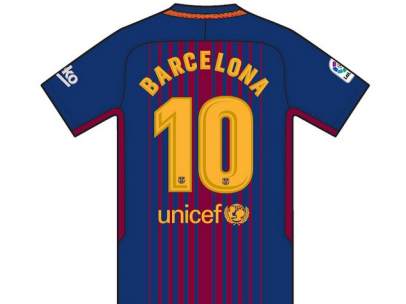 Los jugadores del primer equipo lucen 'Barcelona' en lugar de su nombre