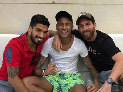 Luis Suárez, Neymar y Messi