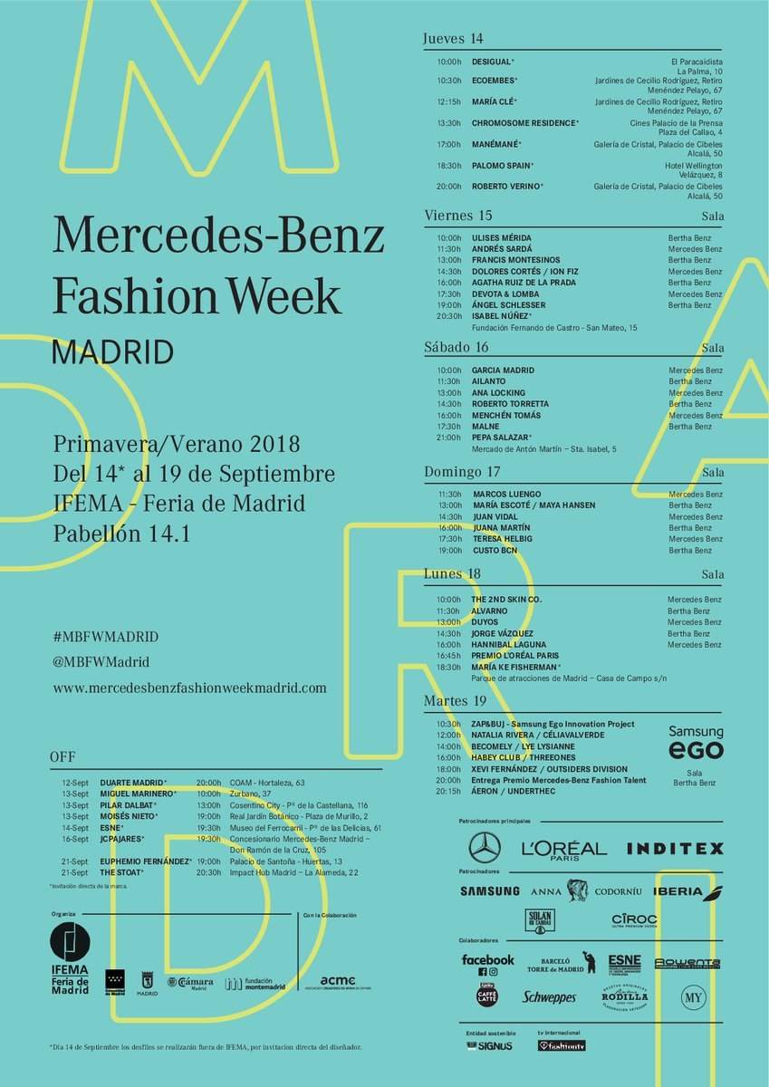 Fashion Week Madrid Primavera 2017/2018