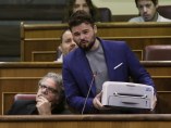 Rufián muestra su "humilde Samsung republicana" Rufián muestra su "humilde Samsung republicana"