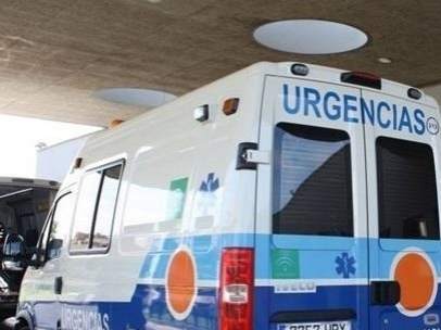 Ambulancia de Urgencias en un hospital de Andalucía