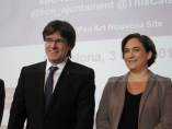Carles Puigdemont y Ada Colau Carles Puigdemont y Ada Colau