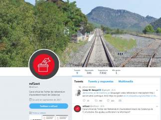 Cuenta en Twitter del referéndum