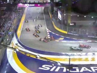 Salida en el GP de Singapur