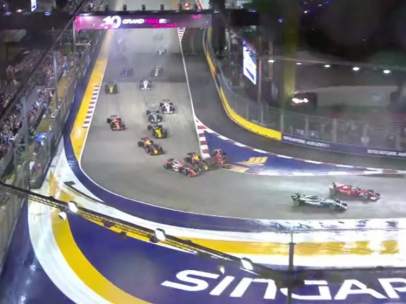 Salida en el GP de Singapur