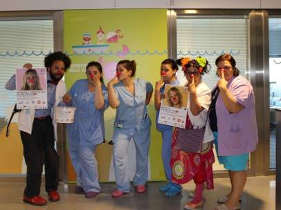 La campaña 'Un dia de Nassos' para la ONG Pallapupas en el Hospital Joan XXIII