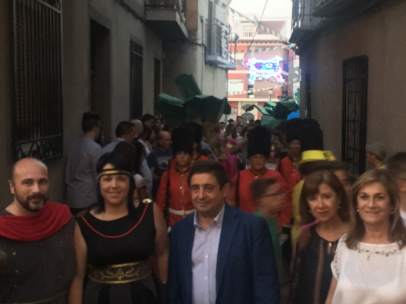 Reyes visita las fiestas de Rus